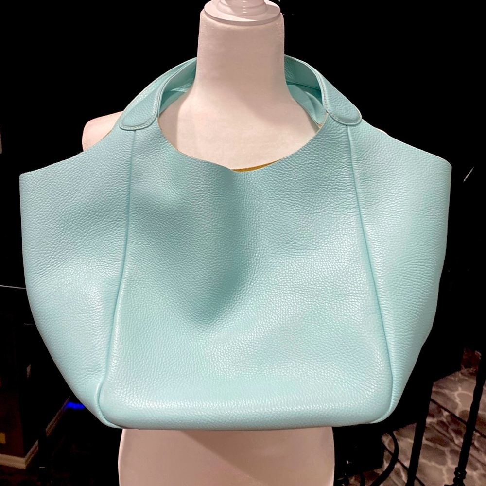 Cruciani leather tote